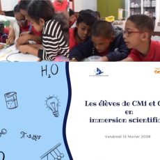 Les élèves de CM1 et CM2 en immersion scientifique.