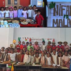 Le lundi 16 mars, nos élèves des sites de Mandrosoa et de Tsiazotafo ont également célébré le taom-baovao malagasy.